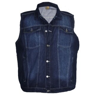 bergren Jeansweste ABRAXAS Blau Stonewash 3XL-12XL