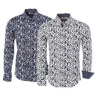 Brandneu ! Designer Hemd von CARISMA in 2 Farben mit floralem Muster CRM8417 S-XXL