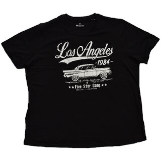 Übergrößen T-Shirt Los Angeles Schwarz 4XL - 6XL
