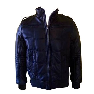 Sehr schicke Winter Kunstlederjacke GOVDENIM Schwarz M(S)