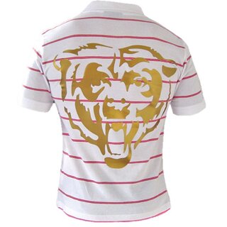 Extravagantes Poloshirt FancyBeast wei / purple FB109 M-XXL