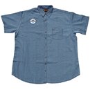 bergren Kurzarm-Herrenhemd KAMRO Blaugrau 3XL-8XL