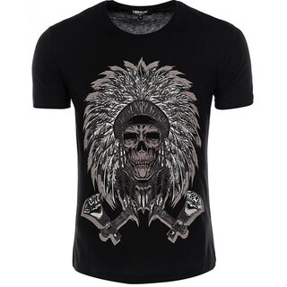 T-Shirt CARISMA 2 Farben Indian Skull CRM4499