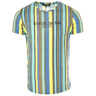 T-Shirt CARISMA 2 Farben bunt gestreift CRM4629 S-XXL