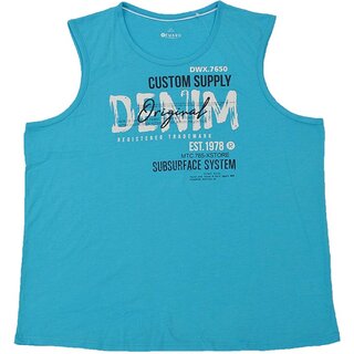 bergren Tanktop Trgershirt Top Denim Hellblau 4XL-6XL