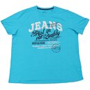 Übergrößen T-Shirt Jeans Hellblau 4XL-6XL