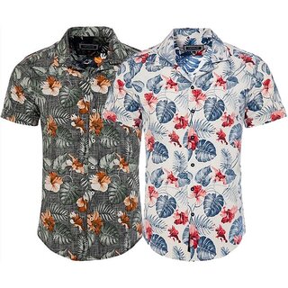 Hawaii Hemd mit Leinen CARISMA 2 Farben CRM9116 S-XXL