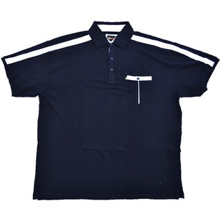 bergren Tolles KAMRO Poloshirt Piqu Schwarz/Wei mit...