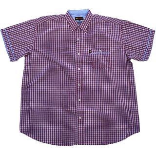 bergren Kurzarm-Herrenhemd KAMRO Navy/Rot/Wei kariert...