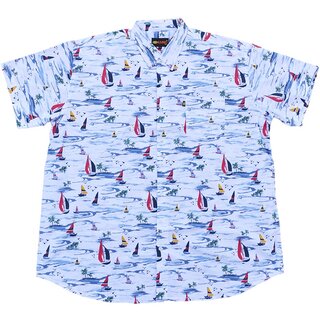 bergren Kurzarm-Herren-Hawaiihemd KAMRO Wei/Bunt...