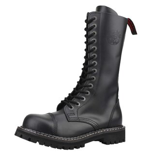 ANGRY ITCH-14-Loch Gothic Punk Army Ranger Leder Stiefel mit Stahlkappe  EU36-48