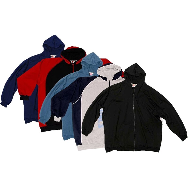 Honeymoon Kapuzen Sweatjacke Herren in Übergröße und vielen Farben 2XL 15XL