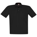 Übergrößen Designer Polo-Pique Hemd HONEYMOON schwarz 15XL