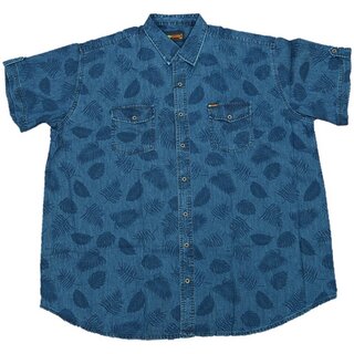 bergren Kurzarm-Herrenhemd KAMRO Jeanshemd Hawaii...
