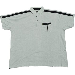 bergren Tolles KAMRO Poloshirt Piqu Grau/Schwarz mit...