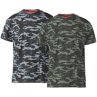 Übergrößen T-Shirt D555 Camouflage 2 Farben 3XL - 8XL