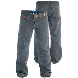 Übergrößen Jeans D555 by Duke Clothing London CANARY grau W48-W50, L34