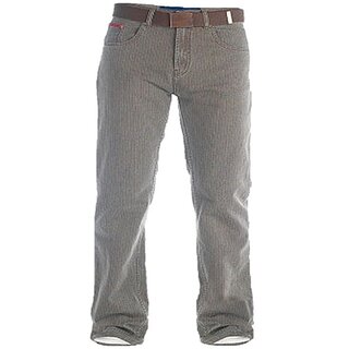 Übergrößen Jeans D555 by Duke Clothing London BRIAN braun W42-W44, L32-L34