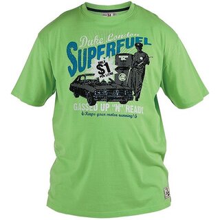 Übergrößen T-Shirt Duke Clothing London SUPERFUEL Grün 3XL - 4XL