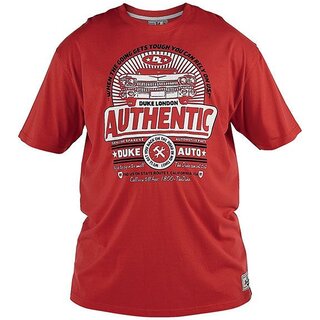 bergren T-Shirt Duke Clothing London AUTO Rot 3XL-6XL