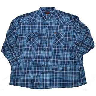 Übergrößen Hemd KAMRO Blau Navy Weiß kariert 7XL