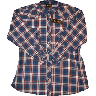 bergren Herren-Hemd KAMRO Navy/Rot/Wei kariert...