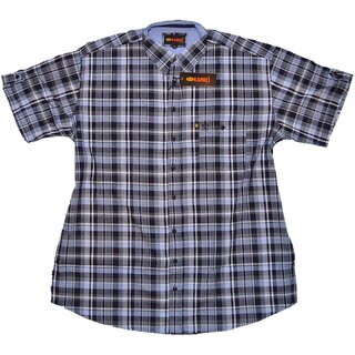 bergren Kurzarm Hemd KAMRO Blau/Schwarz/Grau kariert...