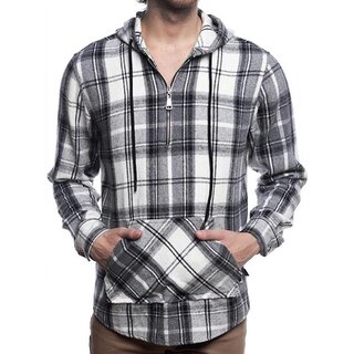 Carisma Fischerhemd mit Kapuze Holzfller Flanell Schwarz...