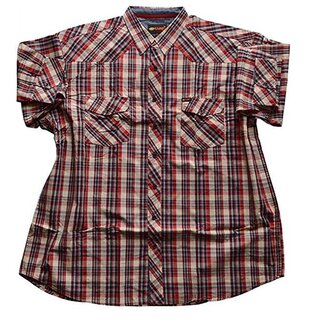 SALE bergren Herrenhemd KAMRO Navy/Rot/Beige kariert...