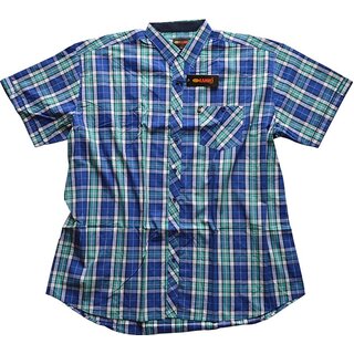 SALE bergren Kurzarm Hemd KAMRO Trkis Blau Navy Wei...