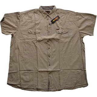 SALE bergren Kurzarm Jeanshemd KAMRO Khaki 3XL, 5XL