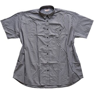 SALE bergren Kurzarm Hemd KAMRO Schwarz/Wei kariert...