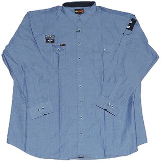 bergren Herrenhemd KAMRO Graublau Aufnhern 4XL-7XL