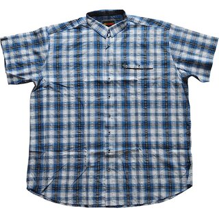 bergren Kurzarm Hemd KAMRO Blau Wei kariert 5XL-7XL