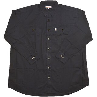 bergren Herrenhemd Twill KAMRO Schwarz 3XL-14XL