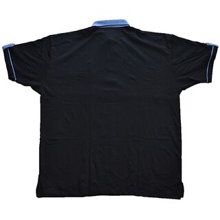 Übergrößen Tolles Poloshirt Piqué KAMRO Schwarz Brusttasche 6XL, 8XL