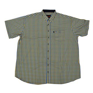 bergren Kurzarm Hemd KAMRO Blau/Gelb/wei kariert...