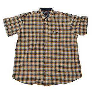 bergren Kurzarm Hemd KAMRO Orange/Blau/Grn/Wei...