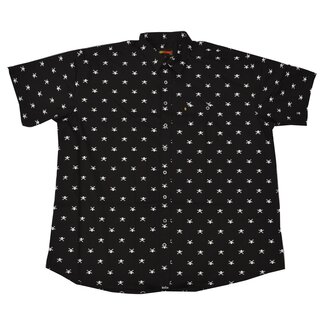 bergren Kurzarm Hemd KAMRO Schwarz Totenkpfen 6XL-12XL