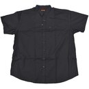 bergren Kurzarm-Herrenhemd Popeline KAMRO Schwarz...