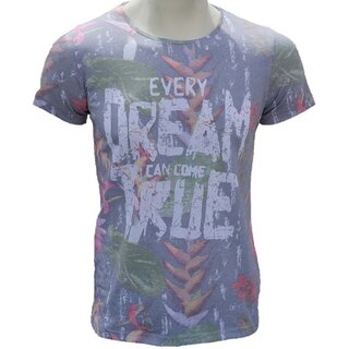 Brandneu Designer T-Shirt CARISMA Grau floralem Print...
