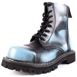 ANGRY ITCH 8-Loch Denim Rub-Off Ranger Leder Stiefel...