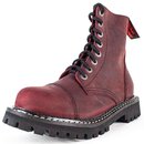 ANGRY ITCH-8-Loch Vintage Bordeaux Ranger Armee Leder...