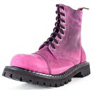 ANGRY ITCH-8-Loch Vintage Pink Ranger Armee Leder Stiefel...