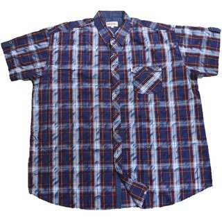 bergren Kurzarm-Herrenhemd KAMRO Lila/Blau/Gelb...