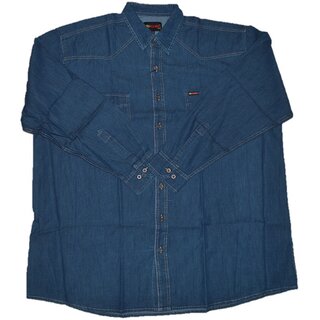 bergren dnnes Jeanshemd KAMRO Dunkelblau 3XL-14XL