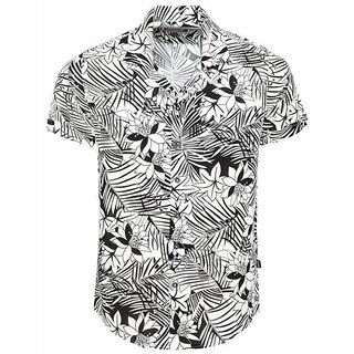 Brandneu Hawaii Hemd CARISMA Schwarz/Wei CRM9140 S-XXL