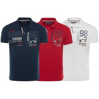 Brandneu Designer Poloshirt CARISMA 3 Farben CRM4666 S-4XL