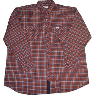 bergren Herren-Karo-Hemd Rostbraun/Blau/Wei/Schwarz...