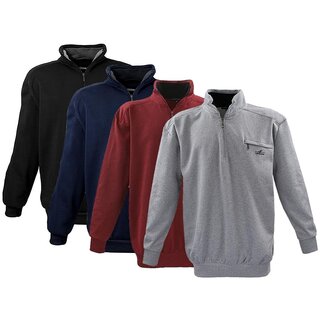 bergrssen Sweatshirt mit Troyerkragen und Zipper...